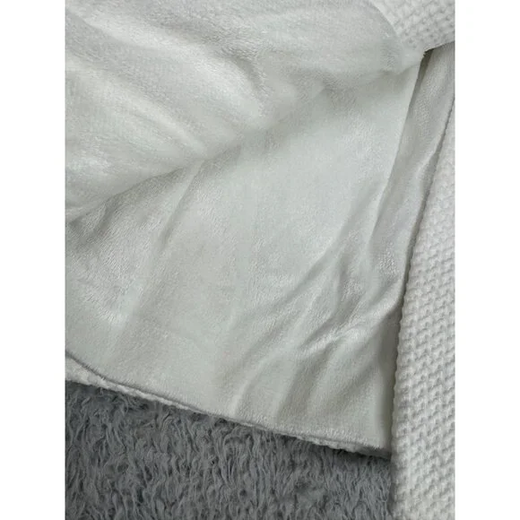 Mayoral Infant Girls White Textured Coat Faux Fur Collar Size 24M - Picture 9 of 16